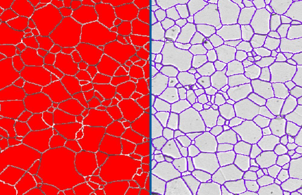 Grain size analysis in titanium