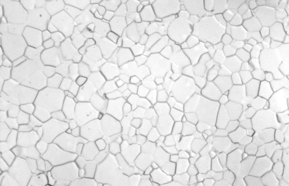 Grain size analysis in titanium