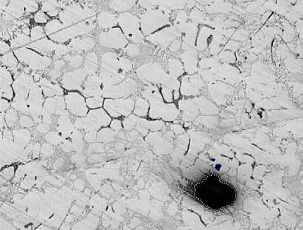 Porosity analysis in aluminum