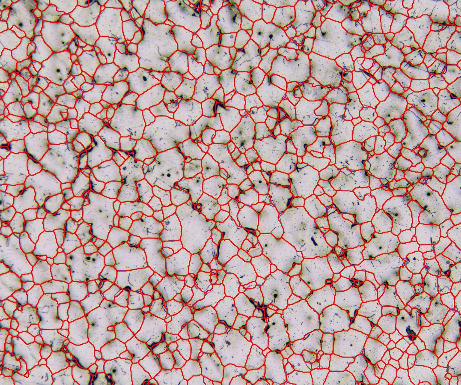 Grain size in austenitic steel