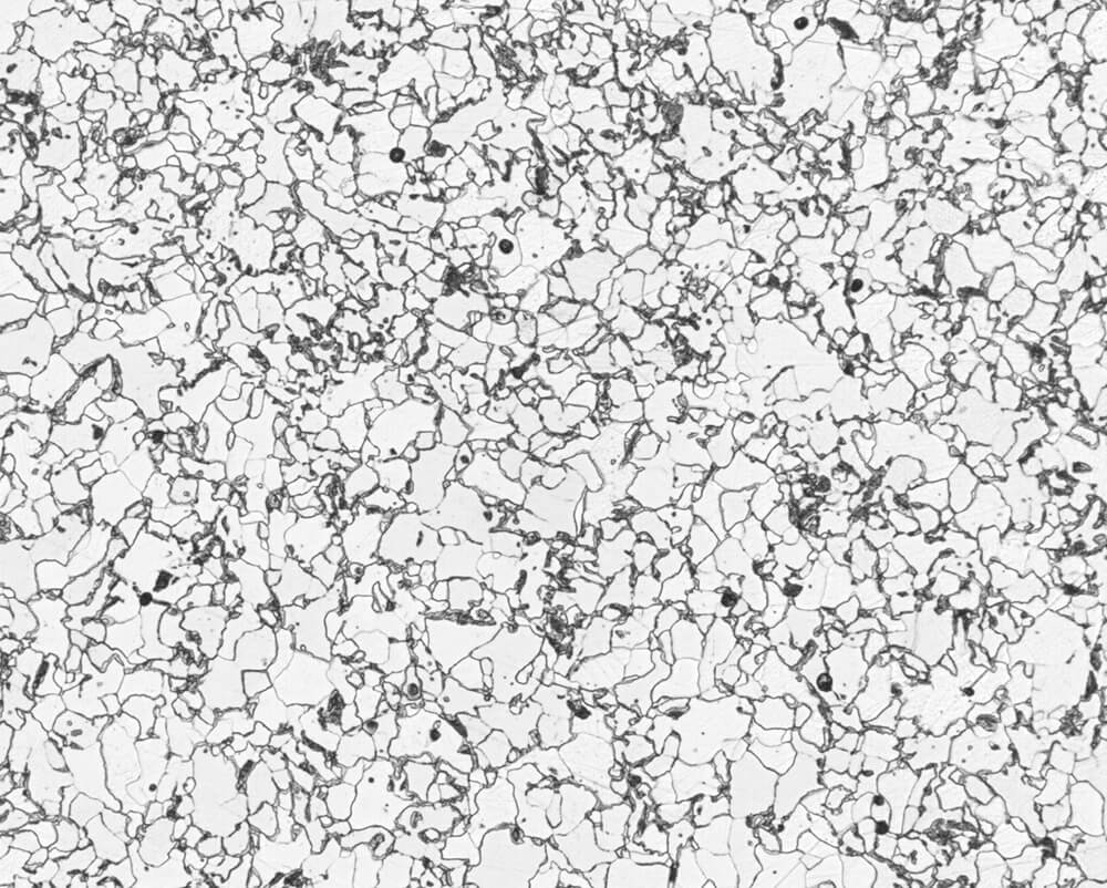 Grain size in ferritic steel