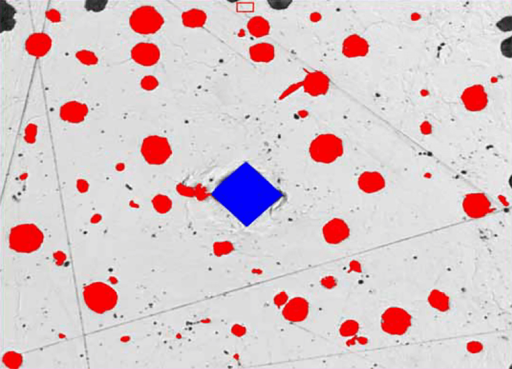 Microhardness and nodularity (Vickers)