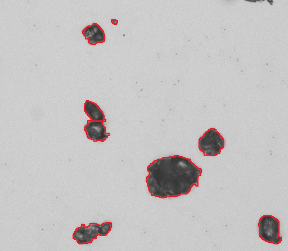 Paracetamol particle size analysis