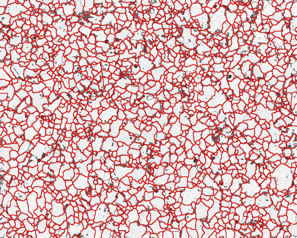 Grain size in ferritic steel