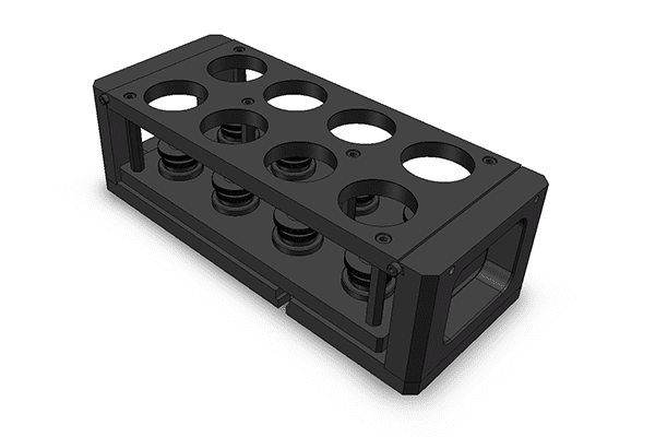 Self level vise for mounted samples, no test block