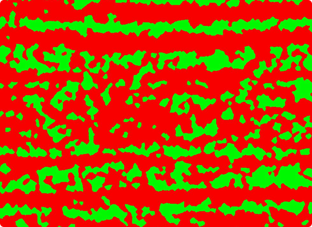 Banded structures in dual-phase steels