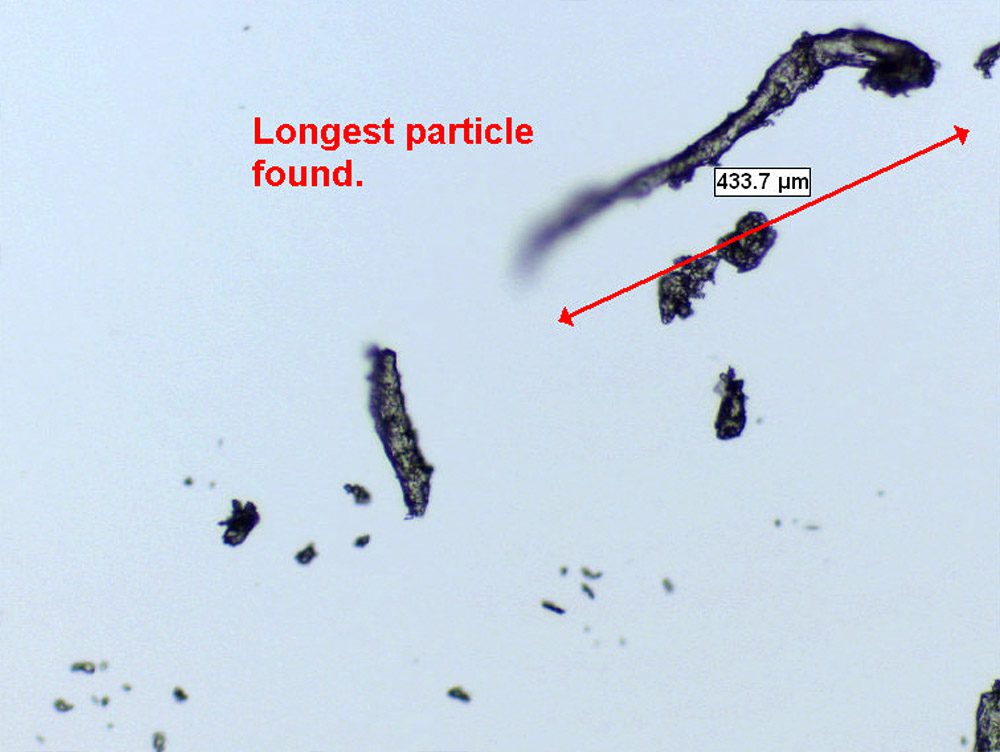 Polymer particle size analysis