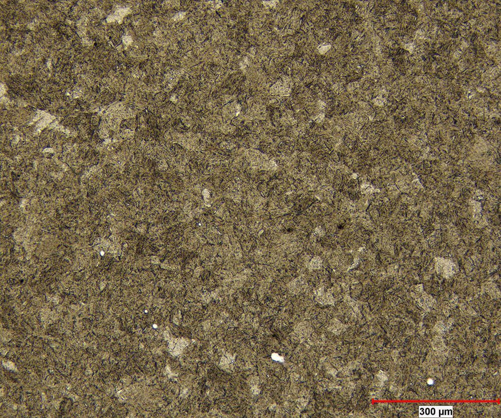 Grain size in martensitic steel