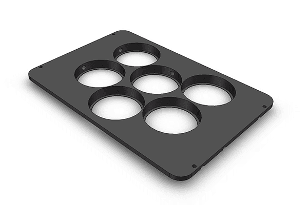 Stage Plate for 6 mounted samples