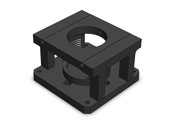 Self Level vise for mounted sample, no test block