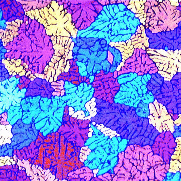 Grain size analysis in aluminum alloy