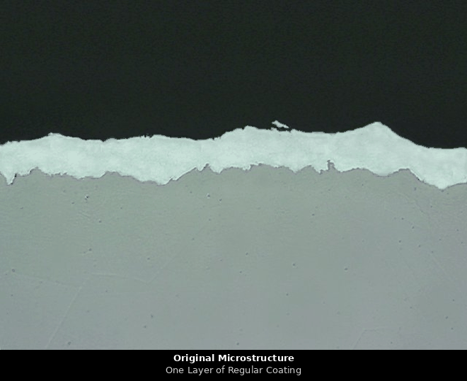 One Layer of Regular Coating microstructure