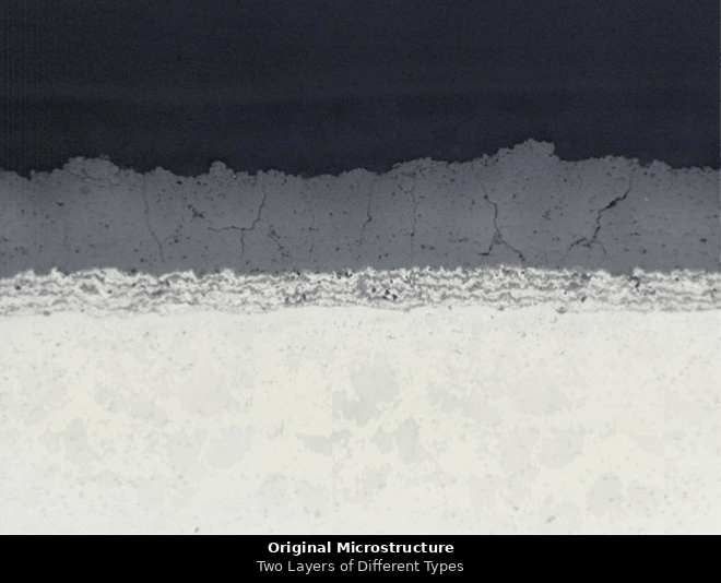 Two Layers of Different Types microstructure