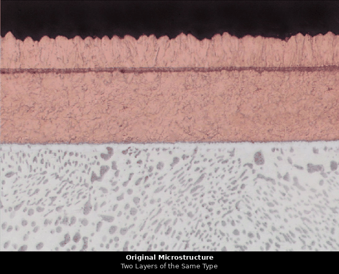 Two Layers of the Same Type microstructure