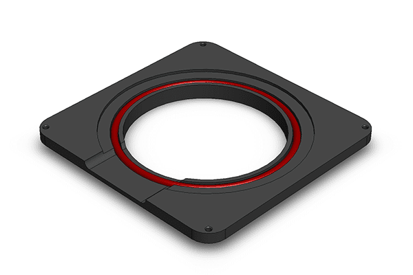 Stage plate for one 4” wafer