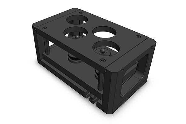 Self level vise for mounted samples, no test block