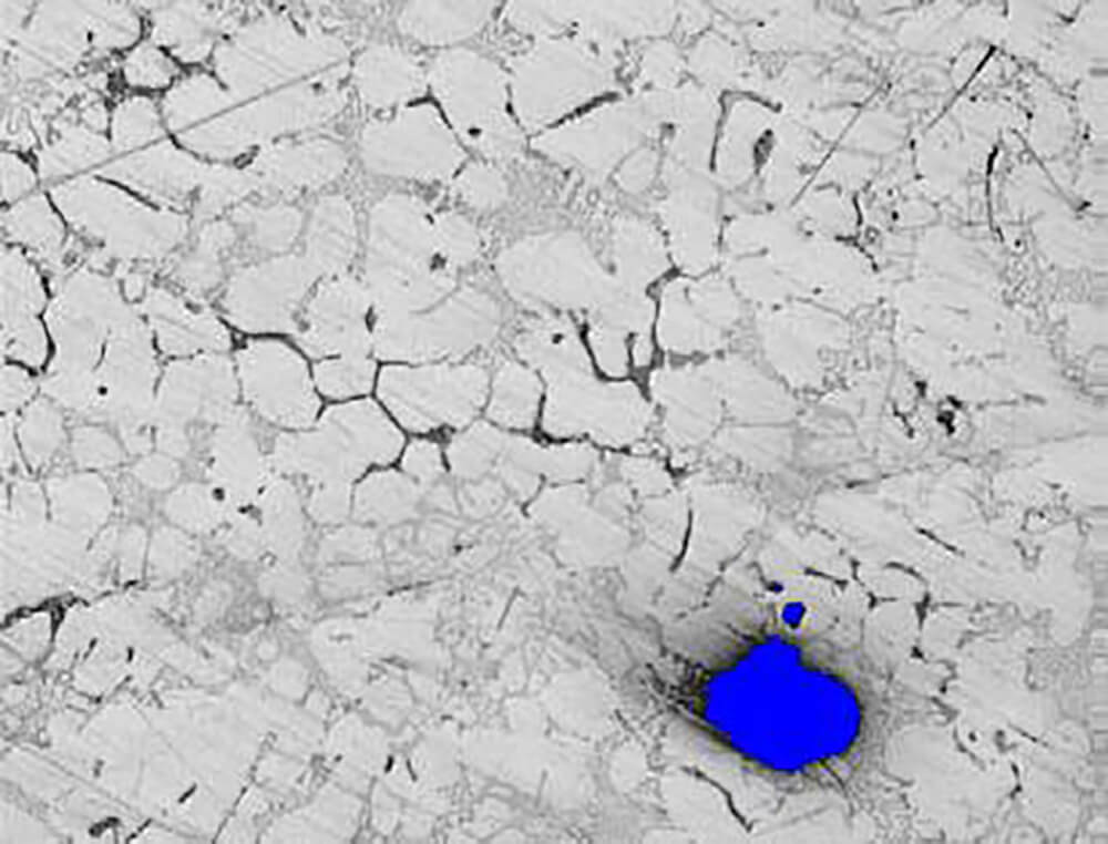 Porosity analysis in aluminum