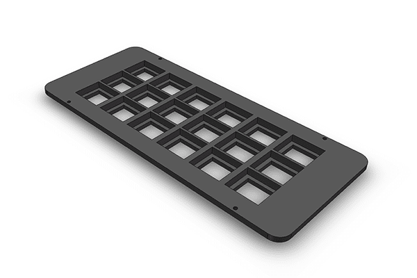 Magnetic insert plate for 24 unmounted samples