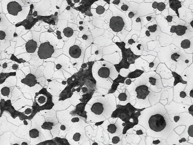 Ferrite detection on etched field