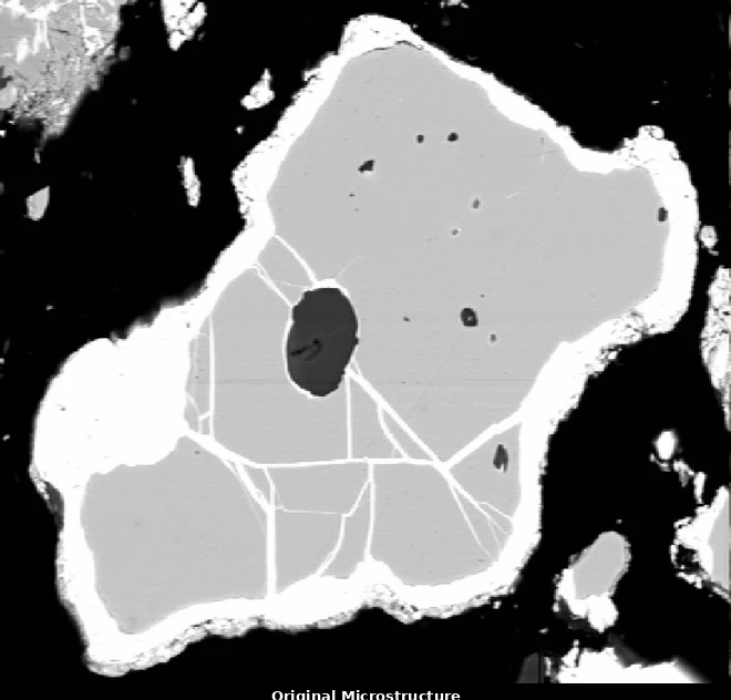 Three-phase grayscale microstructure