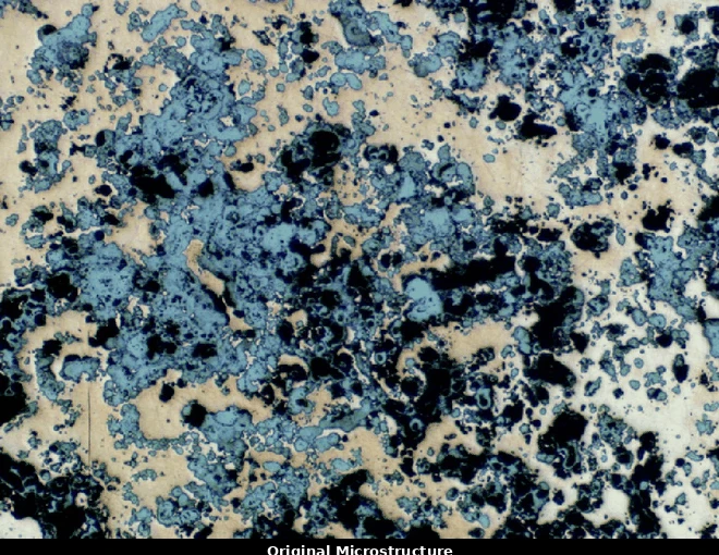 Two-phase color microstructure